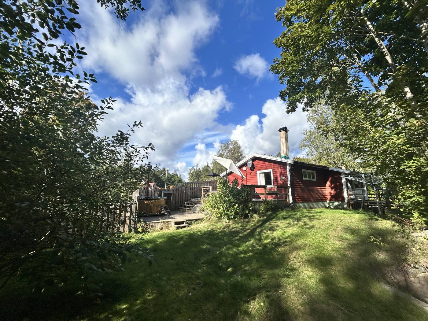 Das Haus vom Garten aus